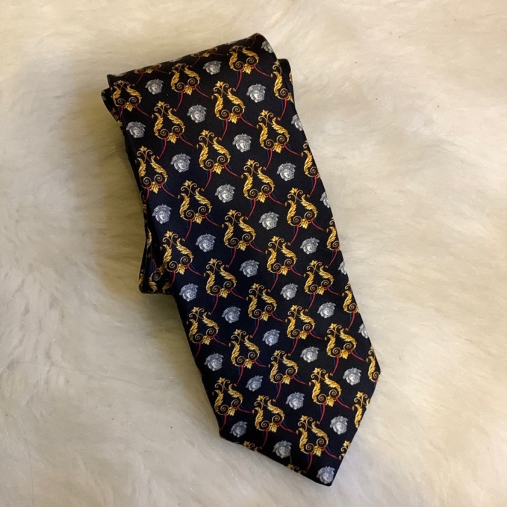 Versace | patterned silk tie